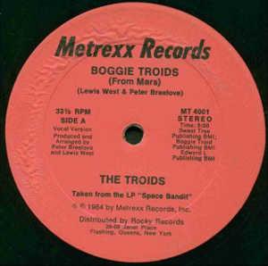 Front Cover Single The Troids - Boogie Troids (From Mars)