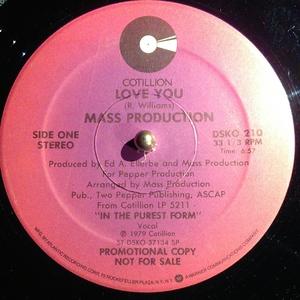 Front Cover Single Mass Production - Love You