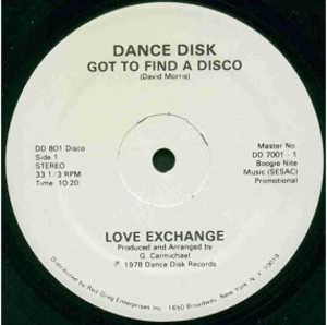 Front Cover Single Love Exchange - Got To Find A Disco