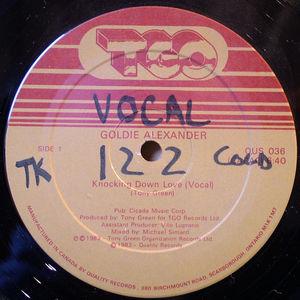 Front Cover Single Goldie Alexander - Knocking Down Love