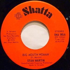 Front Cover Single Stan Martin - Big Mouth Woman