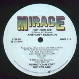 Front Cover Single Anthony Franklin - Hot Number