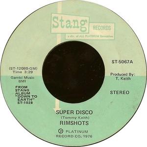Front Cover Single The Rimshots - Super Disco