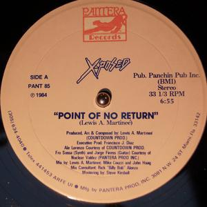 Front Cover Single X-posed - Point Of No Return