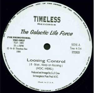 Front Cover Single The Galactic Life Force - Loosing Control