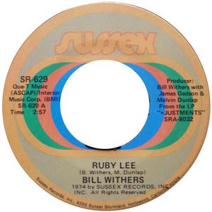 Front Cover Single Bill Withers - Ruby Lee