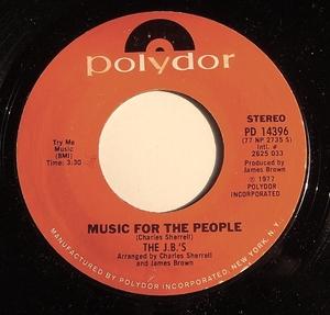 Front Cover Single The J. B.'s - Music For The People