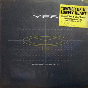 Front Cover Single Yes - Owner Of A Lonely Heart