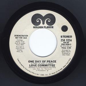 Front Cover Single Love Committee - One Day Of Peace