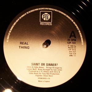 Front Cover Single The Real Thing - Saint Or Sinner?