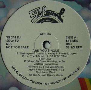Front Cover Single Aurra - Are You Single