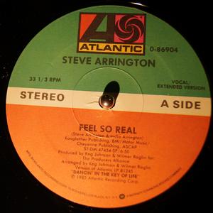 Front Cover Single Steve Arrington - Feel So Real
