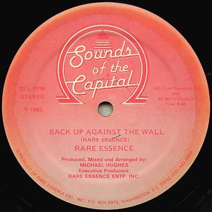 Front Cover Single Rare Essence - Back Up Against The Wall