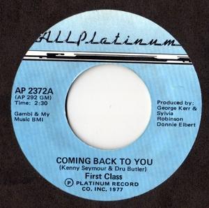 Front Cover Single First Class - Coming Back To You