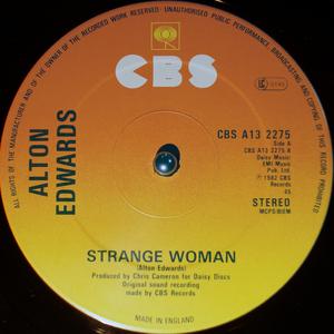 Front Cover Single Alton Edwards - Strange Woman