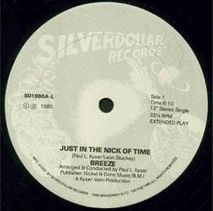 Front Cover Single Breeze - Just In The Nick Of Time