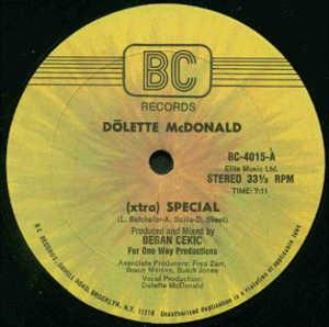 Front Cover Single Dõlette Mcdonald - (Xtra) Special