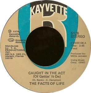 Front Cover Single Facts Of Life - Caught In The Act (Of Gettin' It On)