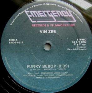 Front Cover Single Vin-zee - Funky Bebop