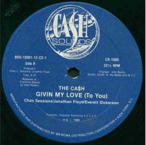 Front Cover Single The Ca$h - Giving my love to you