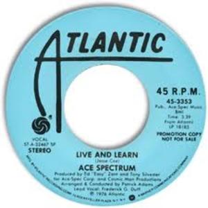 Front Cover Single Ace Spectrum - Live And Learn