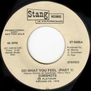 Front Cover Single The Rimshots - Do What You Feel