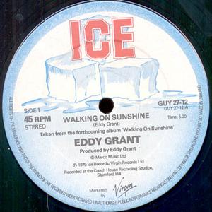 Front Cover Single Eddy Grant - Walking On Sunshine