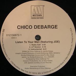 Front Cover Single Chico Debarge - Listen To Your Man