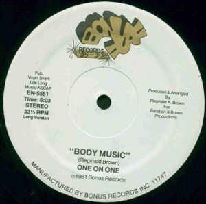 Front Cover Single One On One - Body Music
