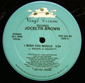 Front Cover Single Jocelyn Brown - I Wish You Would