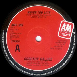 Front Cover Single Dorothy Galdez - Never Too Late