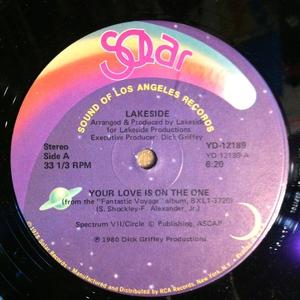 Front Cover Single Lakeside - Your Love Is On The One
