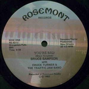 Front Cover Single Bruce Sampson - You're Bad