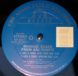 Front Cover Single Michael Zager From Abc Funfit - Like A Tiger