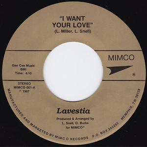 Front Cover Single Lavestia - I Want Your Love