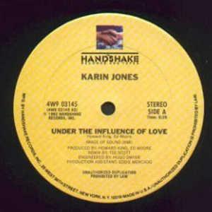 Front Cover Single Karin Jones - Under The Influence Of Love