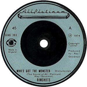 Front Cover Single The Rimshots - Who's Got The Monster