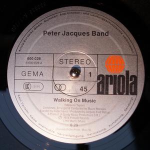 Front Cover Single Peter Jacques Band - Walking On Music