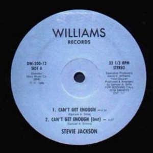 Front Cover Single Stevie Jackson - Can't Get Enough