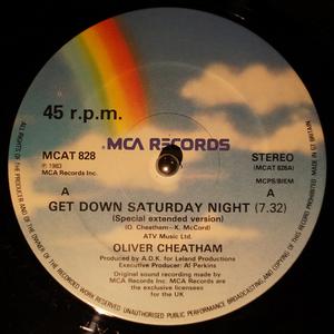 Front Cover Single Oliver Cheatham - Get Down Saturday night