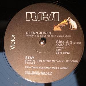 Front Cover Single Glenn Jones - Stay