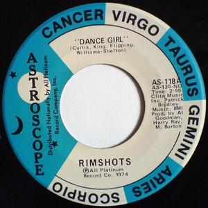 Front Cover Single The Rimshots - Dance Girl