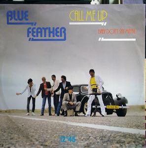 Front Cover Single Blue Feather - Call Me Up