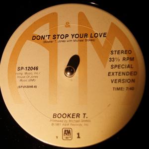Front Cover Single Booker T. Jones And The Mgs - Don't Stop Your Love