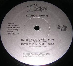 Front Cover Single Carol Hahn - Into The Night