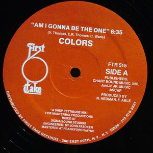 Front Cover Single Colors - Am I Gonna Be The One