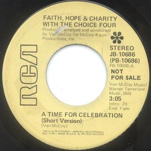 Front Cover Single The Choice Four - A Time For Celebration