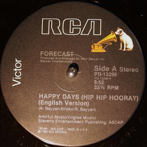 Front Cover Single Forecast - Happy Days (hip Hop Hooray)