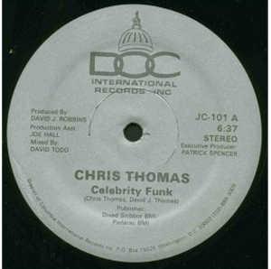 Front Cover Single Chris Thomas - Celebrity Funk