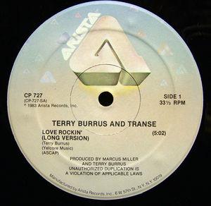 Front Cover Single Terry Burrus And Transe - Love Rockin